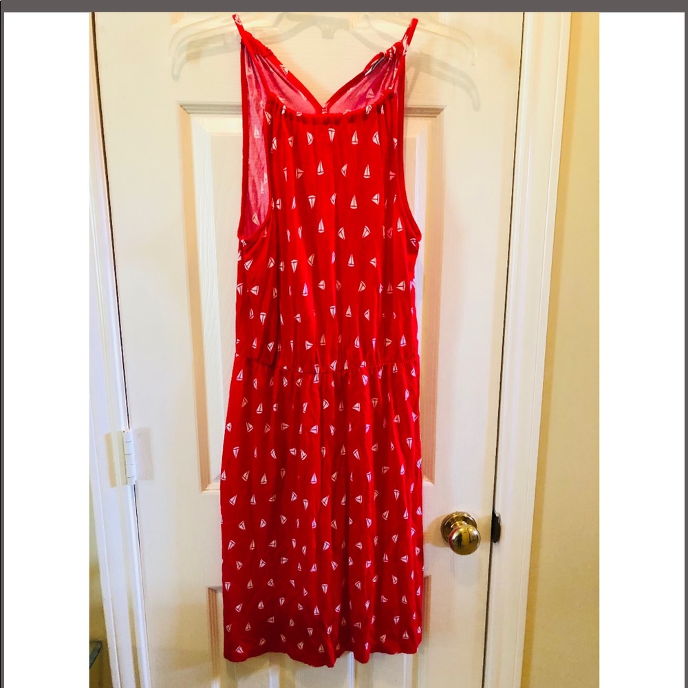 Old navy red sail boat dress